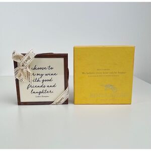 Bens Garden “We believe every hour can be happy” New Set of 4 Coasters